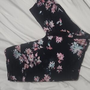 Floral leggings with pockets